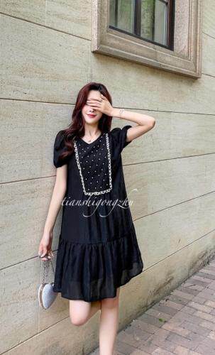 重工订珠连衣裙，女装连衣裙，天使公主