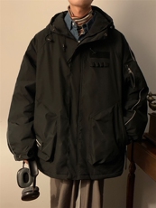 A334-M09-135控178重磅冲锋衣棒球外套冬季潮牌宽松加厚棉服，男装棉衣，电商B339(原A334）