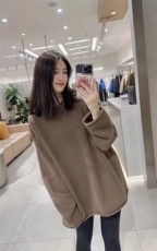 新款慵懒风高级感毛衣女秋冬加厚中长款针织打底衫外穿，女装针织衫/毛衣，半城羊绒