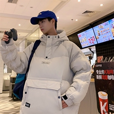 冬季加厚羽绒服套头男士羽绒衣外套新款潮流字母A266-YR04-P200，男装羽绒服，电商A266