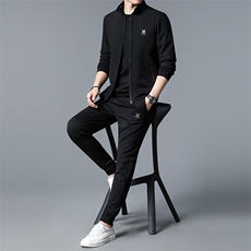 SA3036-3钱塘2020-2中青年男士百搭简约冬季厚款卫衣套装P240，男装休闲套装，钱塘207-2