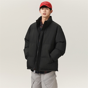 抖音得物2025新款立领棉衣纯色情侣款保暖棉衣面包服35332-P55图片