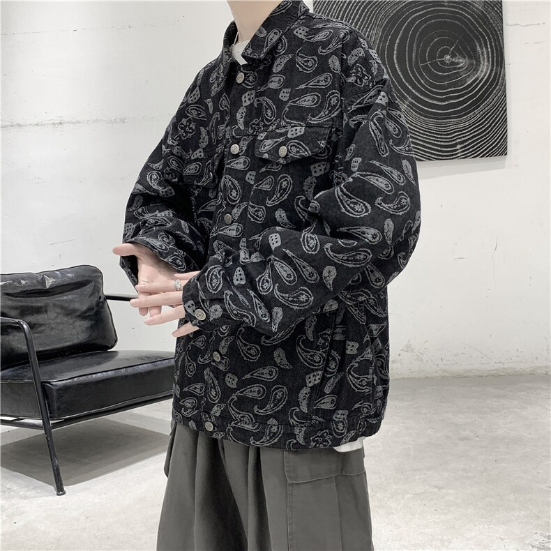 2023春季新款男士牛仔夹克宽松潮流休闲上衣外套A158-JK205-P85,男装夹克,电商A158-1
