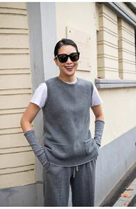 35%衫秋冬季新款舒适时尚百搭女式马甲图片