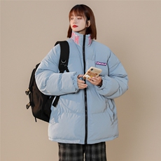 MY052-P135立领棉衣中性棉服女反光印花控158，男装棉衣，星座1408-1