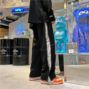 休闲微弹修身秋季中高腰潮长裤运动裤G247P35图片
