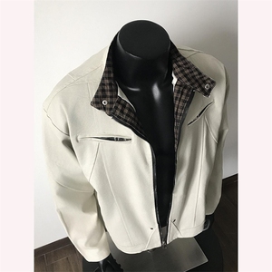 美式外套男士春秋季棒球服潮vintage工装教练夹克上衣PX96005-p80图片