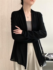 2025年秋季新款中长款针织女士开衫外套时尚休闲通勤百搭，女装羊毛衫，琳尚羊绒