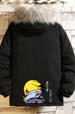 MM48036-P130冬季大毛领衣男士大码加厚袄男服砖墙挂拍，男装棉衣，电商A040A