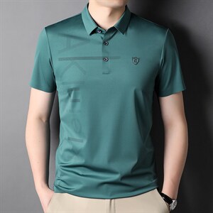 D22730钱塘2020-2无痕精品男士休闲短袖翻领T恤P65图片