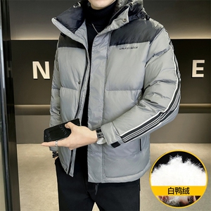 M860-P160 标50%白鸭绒男士冬季羽绒服2025新款加厚连帽图片