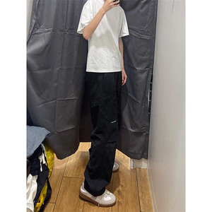 04高街款美式工装裤宽松直筒痞帅伞兵裤春夏XZ211-1-K2429-P55图片