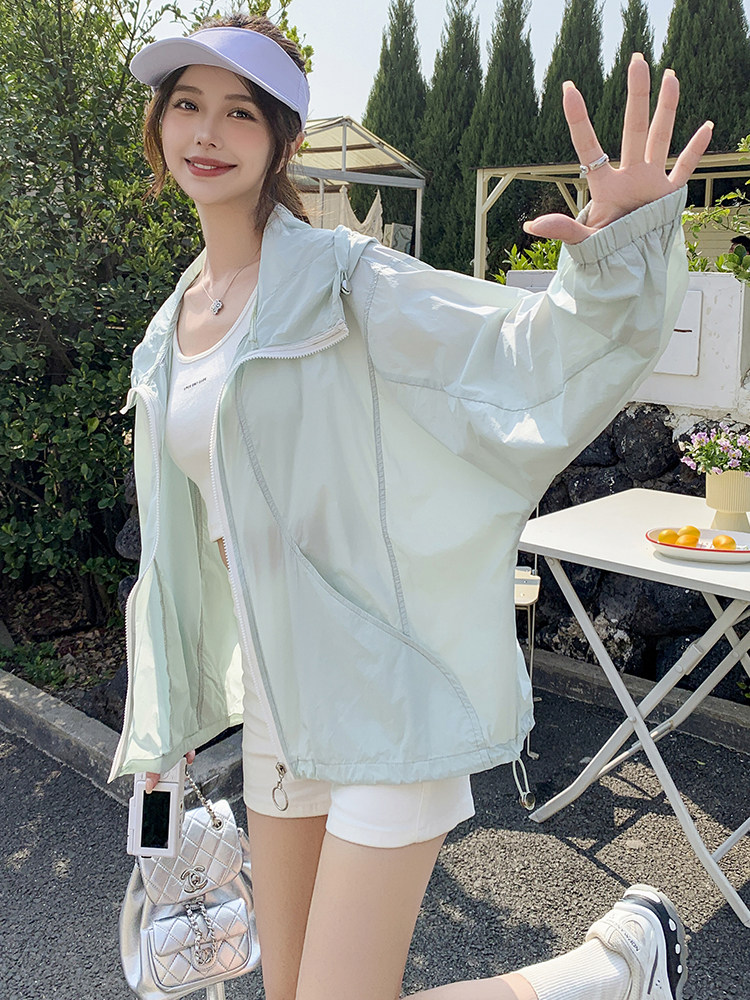 2025新款防晒服短款RF2C290-6830#-P85-138,女装防晒衣,蝶眷