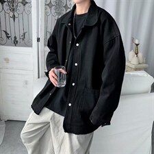 春秋宽松bf原宿风百搭纯夹克港风复古潮流休闲外套W1789-P38，男装夹克，星座512-4