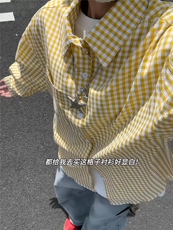 XZ809A/SYR19/P45/控68格子面料泡泡纱长袖衬衫，男装衬衫，星座809A(原222-1)