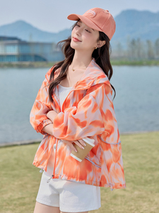 洋气超好看印花防晒衣女2025夏季新款宽松凉感透气轻薄防晒服外套图片