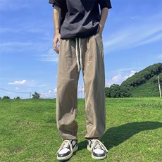 男款夏季宽松垂感运动卫裤高街ins潮牌休闲直筒长裤子K7120-P36，男装休闲裤，星座512-3