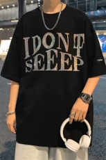 夏季休闲港风时尚潮流上衣嘻哈烫钻男街头短袖印花潮t恤T237-P25，男装T恤，星座512-2