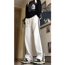 春季加长版裤子男款高个子188休闲条纹卫裤115cm运动裤KZ017P48，男装休闲裤，电商B312