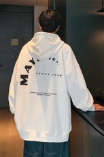Y5528P45秋季港风连帽卫衣男宽松长袖T恤打底衫外套，男装卫衣，星座1204-3