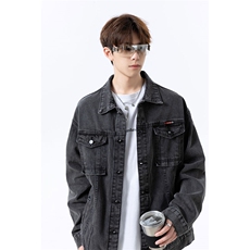 美式潮流落肩牛仔外套大码宽松男牛仔衣牛仔夹克JA6016-特价P68，男装夹克，电商A007