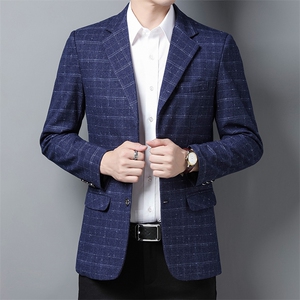 男士西装外套春秋2023新款单件爸爸装中青年春季休闲西服上衣图片