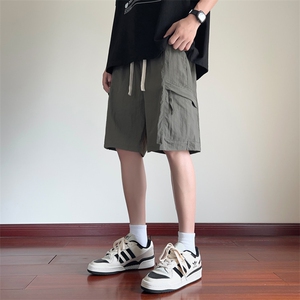 ！2025夏季新款男士冰丝短裤工装速干五分裤DK701特P28控49图片