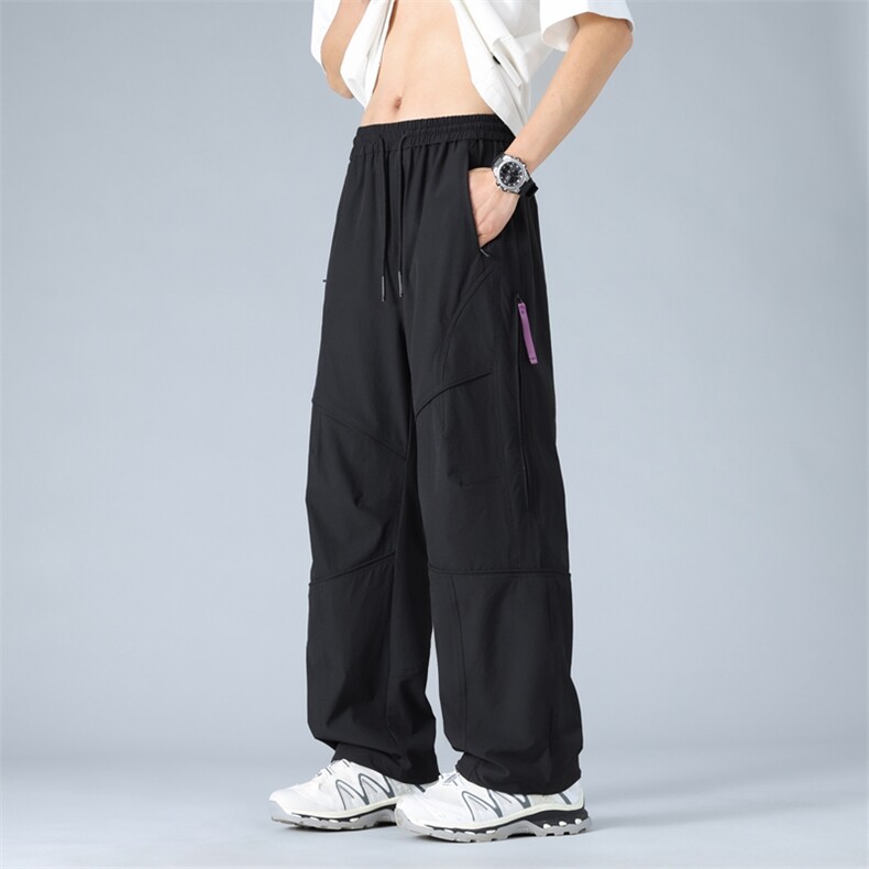 春夏美冲锋裤男户外机能风登山运动裤高街设计感休闲裤AK0251-P53,男装休闲裤,星座308B-2