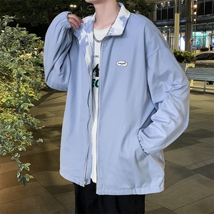 港风两面穿外套女春秋炸街宽松学生百搭休闲棒球服ins潮JK022-P48图片