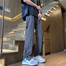 2025夏季新款机能拉链潮流薄款小脚冰丝裤B315-K24172-特p30控58，男装休闲裤，电商B315