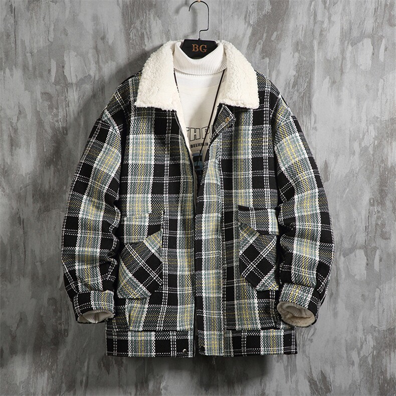 羊羔毛棉服男2025冬季新款休闲外套潮牌棉衣棉袄M166P120控158，男装棉衣，电商A157