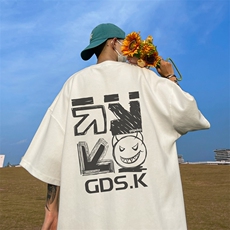 已注册/夏季外景纯棉潮大码短袖T恤男生宽松圆领体恤DT9689/P25，男装T恤，电商B316