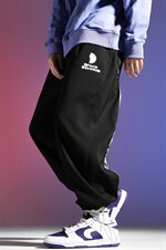 2024秋冬新款个性后开叉宽松束脚运动休闲潮牌裤子2111-P45控69，男装休闲裤，星座914-3