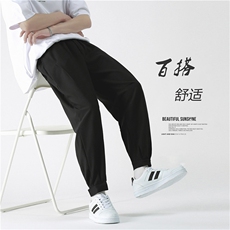 新款ins潮流韩版修身宽松百搭春夏新款男士休闲九分裤K961-P35，男装休闲裤，星座512-2
