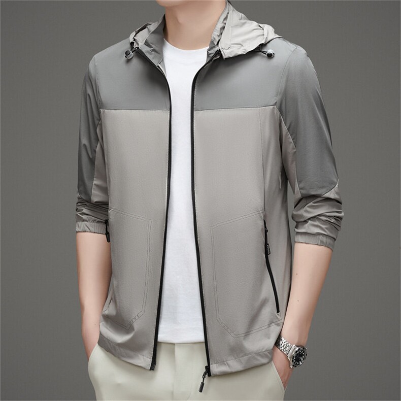 BGW833208春夏男士透气皮肤衣冰丝外穿防晒服薄款户外免烫外套图片