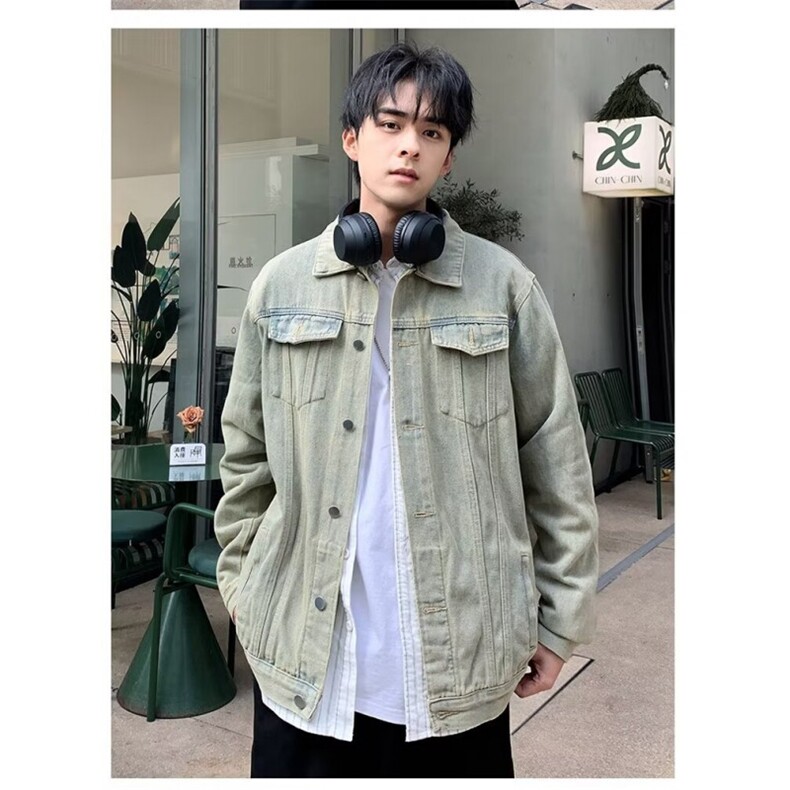 牛仔外套男潮流潮牌夹克男休闲百搭秋季青少年学生上衣服699/P60,男装夹克,星座506