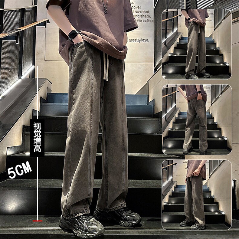 男潮流复古慵懒风直筒宽松男长裤KK289-P50图片