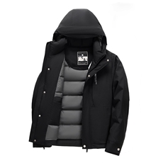 主推户外中老年连帽羽绒服男士冬季加厚运动休闲羽绒服外套，男装羽绒服，钱塘723