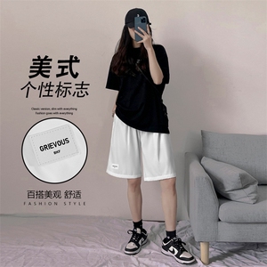 夏季薄款直筒宽松冰丝速干五分休闲裤篮球运动裤子DK510-特批-17图片