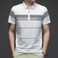 爸爸装短袖T恤男新款中年男士夏季薄款夏装中老年男装体恤衫男，男装T恤，电商B212（原钱塘6029）