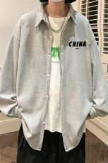 控58加厚加绒衬衫男大码长袖衬衣男外套HC79248-P38加绒款-P48，男装衬衫，电商A040