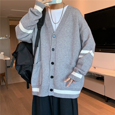 针织外套男春秋潮牌百搭宽松休闲ins港风学生秋装开衫MY9013-P48，女装短外套，星座1109-3