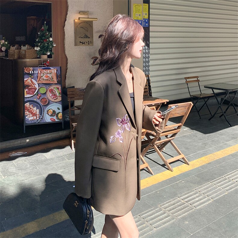 【现货】刺绣西装外套2501-P150-K218,女装西装,2C031
