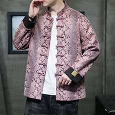 新品风《逆鳞·伏羲》潮修身盘扣夹克情侣中式唐装外套JK92，男装夹克，星座305A（原312A-1）