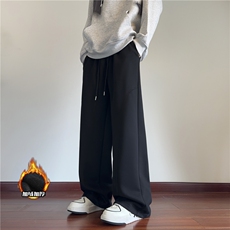抖音品质冬季加绒纯色百搭宽松休闲卫裤B315-K809JR-特p45控88，男装休闲裤，电商B315