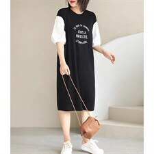 韩版休闲连衣裙，女装连衣裙，依多坊