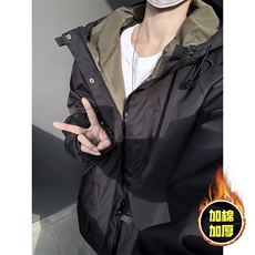 现货5W件冬季三防美式boxy解构连帽雪山冲锋衣棉衣男女棉服厚外套，男装夹克，电商A486