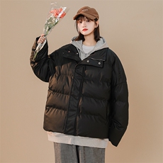 冬季保暖PU皮棉服男女宽松连帽棉衣棉袄外套225-2-20503-P110，男装棉衣，星座225-2