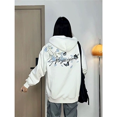 1046#320克纯棉华棉-刺绣-原版做工-薄款，男装卫衣，星座506A