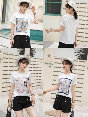 时尚缎面(醋酸面料)美图T，女装，湘怡服饰